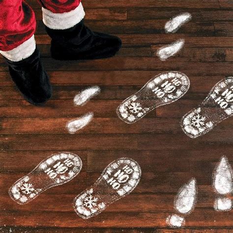 Santa Footprints For Floor Santa Claus Christmas Floor