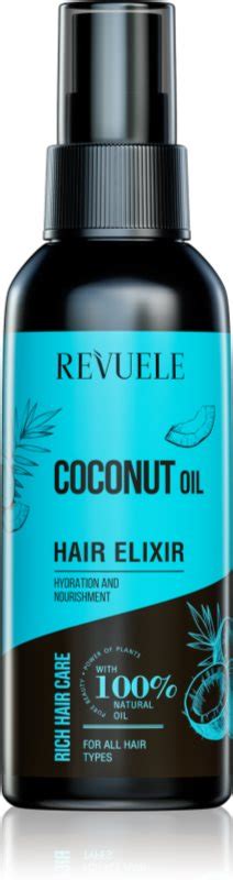 Revuele Coconut Oil Hair Elixir élixir Sans Rinçage Pour Protéger Les Cheveux Contre La Chaleur