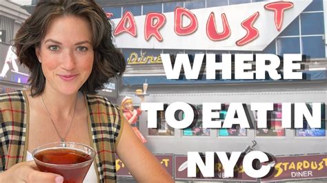 Where To Eat In Nyc Ellens Stardust Diner Broadway Food Youtube