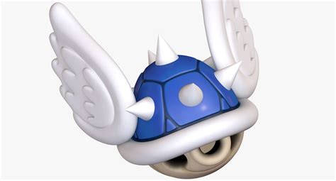 Turtle Koopa Troopa Shell Blue Wings Super Mario 3d Model 3d Model 34