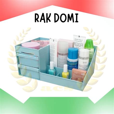 Jual RAK KOSMETIK DOMI DRAWER KOTAK PENYIMPANAN MAKE UP COSMETIC