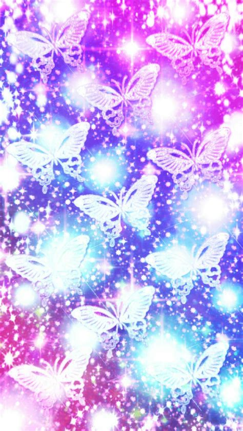 Download Pink Glitter Butterfly Wallpaper | Wallpapers.com