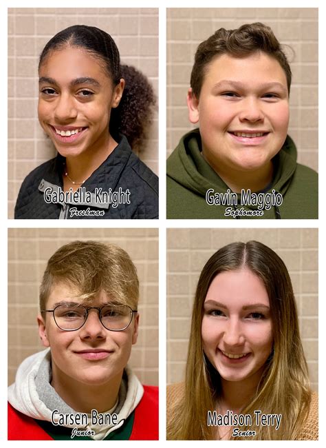 Jhs Announces October Students Of The Month News Sports Jobs Post