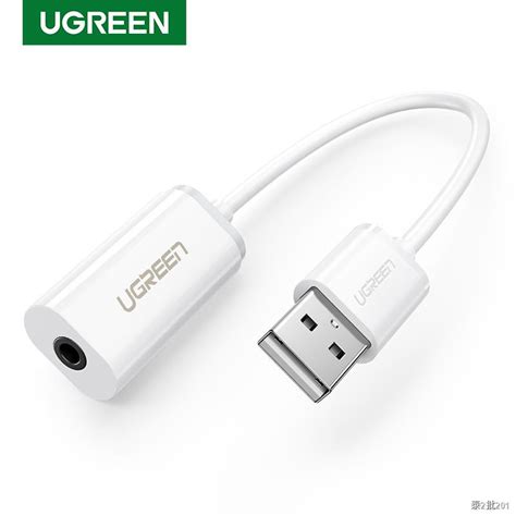 Ugreen Sound Card External Mm Usb Adapter Usb To Headphone Speaker