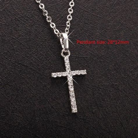 Collier Avec Pendentif Religieux J Sus Christ En Croix Pour Femmes Et