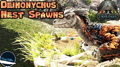 Where To Find Deinonychus On Fjordur In Ark Survival Evolved Youtube