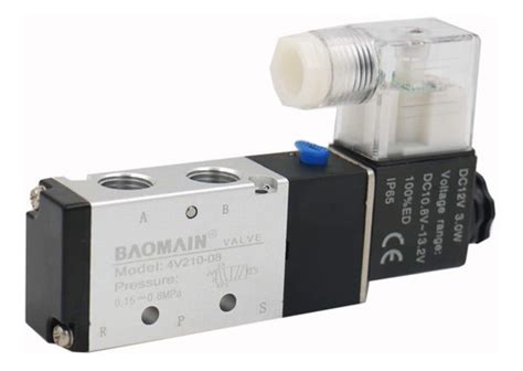 Baomain 4v210 08 Dc Valvula Solenoide Control De Aire Neu Envío gratis