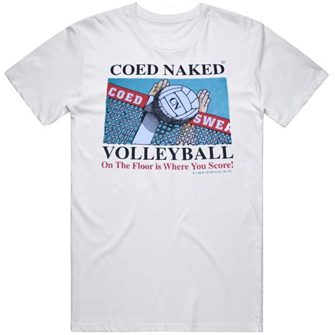 Coed Naked Volleyball Retro Vintage Christmas Gift T Shirt