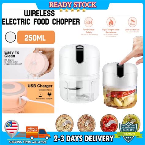 Mini USB Wireless Electric Garlic Masher Press Mincer Vegetable Chilli