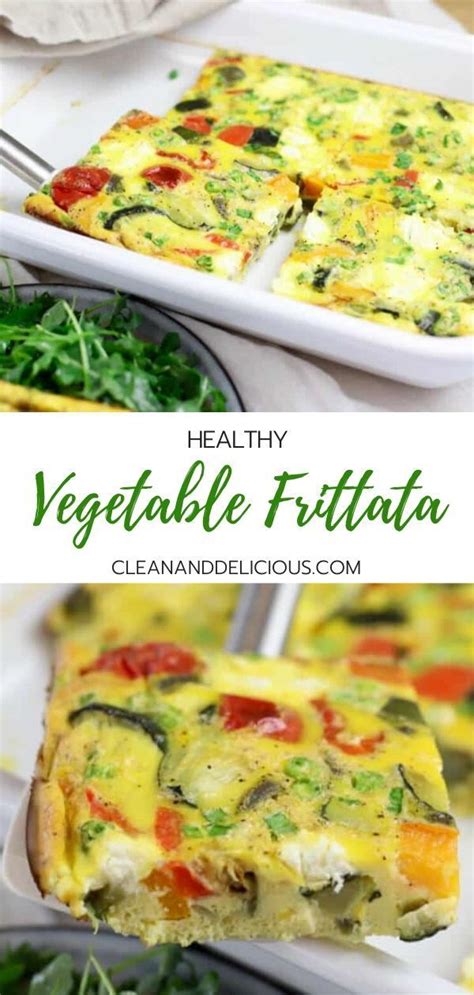 Vegetable Frittata Roasted Vegetable Frittata Recipe Clean