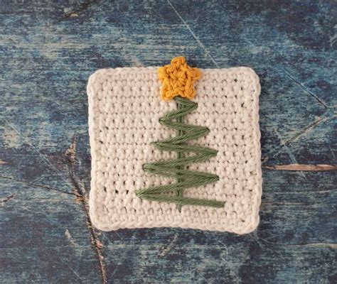 Crochet Christmas Tree Coasters Crochet 365 Knit Too