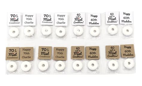 60th Birthday Party Favors Personalized Birthday Favors - Etsy