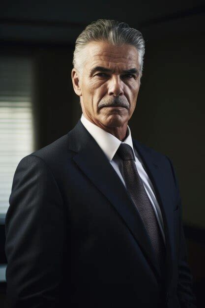 Premium AI Image Portrait Of A Mature Businessman Standing In An Office