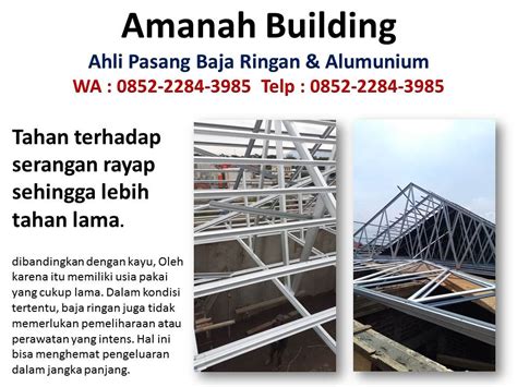 Ukuran Baja Ringan Untuk Atap Genteng Keramik Wa 0852 2284 3985 Jasa Baja Ringan Bandung