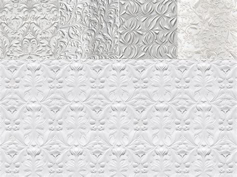 Embossed Silver Metal Patterns 16 Downloadable Seamless Tiled Patterns