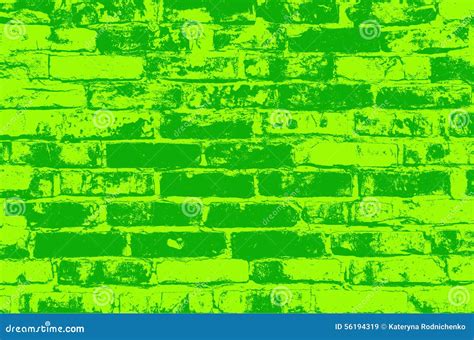 Parede De Tijolo Verde Ilustra O Stock Ilustra O De Textura