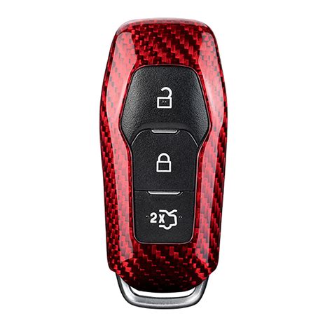 M Jvisun Genuine Carbon Fiber Key Fob Cover For Ford Mustang