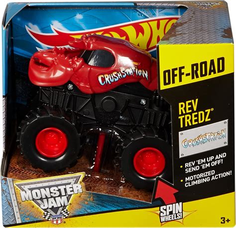 Amazon HOT WHEELS MONSTER JAM REV TREDZ Crushstation Vehicle