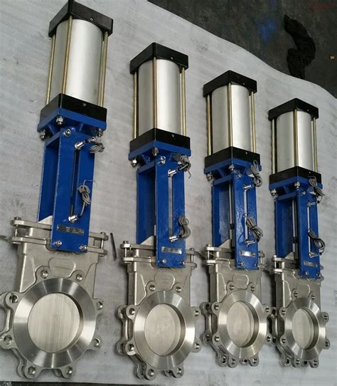 Lug Type Stainless Steel Pneumatic Knife Gate Valve Products From Tianjin Tanggu Jinbin Valve Co