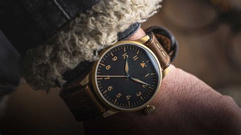 Pilot Watch Original By Laco Watches Model Memmingen Bronze