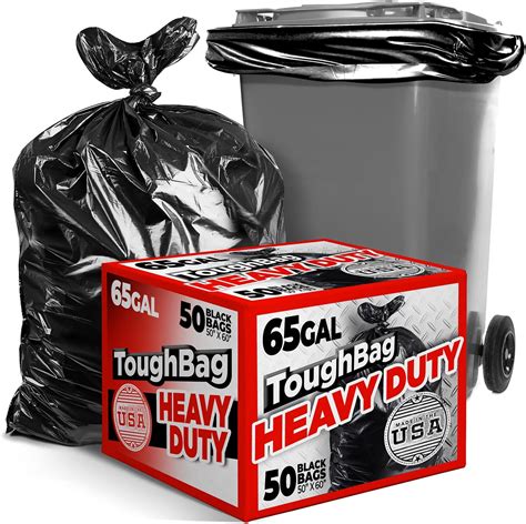 Amazon Plasticplace Gallon Trash Bags Mil Black Heavy