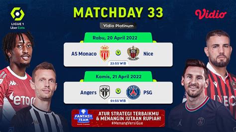 Tonton Siaran Langsung Ligue 1 Pekan Ini Di Vidio AS Monaco Vs Nice