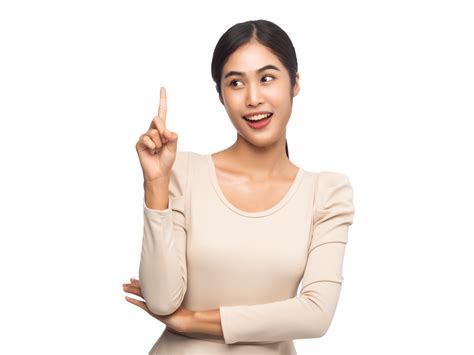 Asian Woman Thinking An Idea Png File 8475340 Png