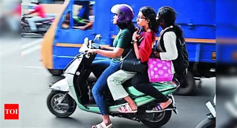 Helmetless Pillion Riders To Face Heat Coimbatore News Times Of India