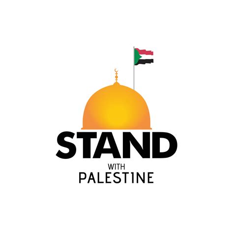 Waving Palestine Flag On The Al Aqsa Dome Stand With Palestine