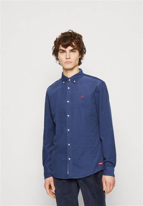 Scotch And Soda Fine Shirt Slim Fit Shirt Storm Blue Blue Uk