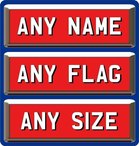 Kids Personalised Number Plate