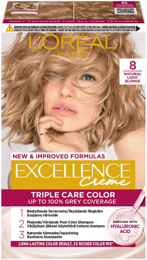 L Or Al Paris Excellence Creme Natural Light Blonde Keskivaalea