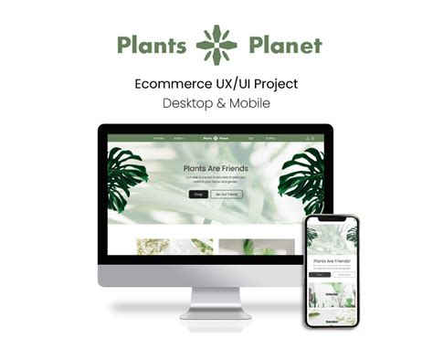 Plants Planet Ecommerce UX UI Studential Project Behance