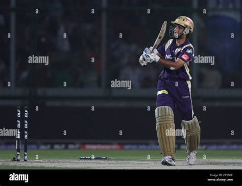 Kolkata Knight Riders Captain Sourav Ganguly Is Bowled During The Delhi