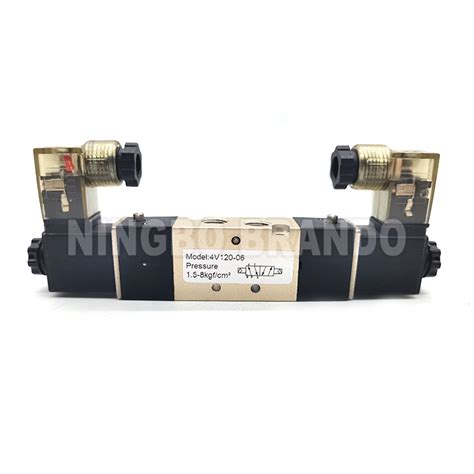 V Pneumatic Directional Control Air Solenoid Valve Way Way