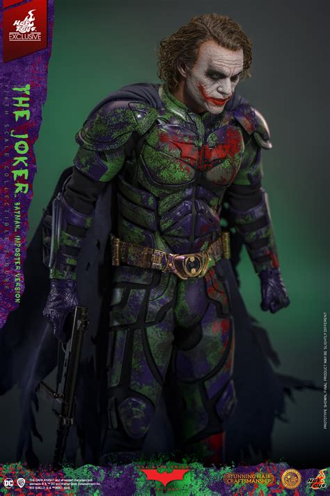 HOT TOYS黑暗騎士小丑冒牌蝙蝠俠版本 比例收藏級人偶 沈淪於犯罪世界的混亂氛圍