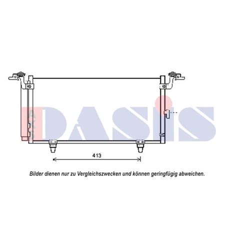 AKS DASIS Kondensator Klimaanlage mit Trockner für Subaru Legacy V