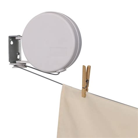 Household Essentials Retractable Single Line Reel Urban Clotheslines