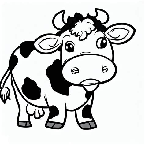 A Cow Coloring Page Download Print Or Color Online For Free