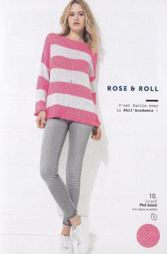 Pull Femme Phil Soleil Roses Et Ses Laines