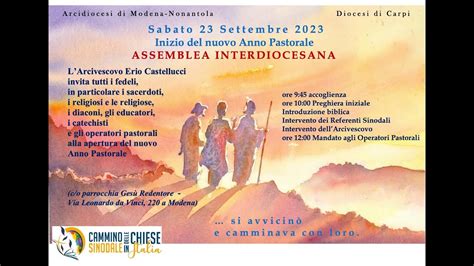 APERTURA ANNO PASTORALE 2023 2024 ARCIDIOCESI DI MODENA E NONANTOLA