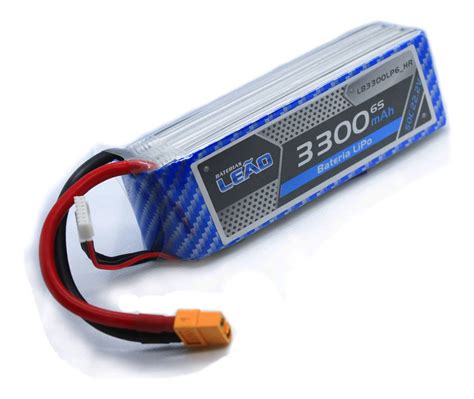 Bateria Lipo 22 2v 6s 3300mah 50c 100c Xt60 Frete grátis