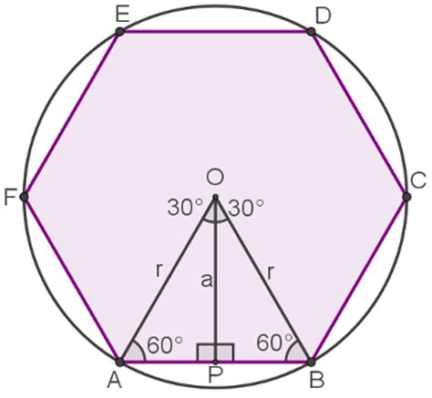 Rela Es M Tricas No Hex Gono Regular Inscrito Mundo Educa O