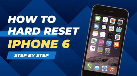 How To Hard Reset Iphone 6 Working Youtube