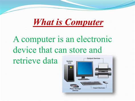 Powerpoint Presentation On Basic Knowledge Of Computers PPT