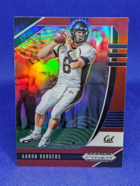 Panini Prizm Draft Picks Prizms Red Aaron Rodgers Ebay