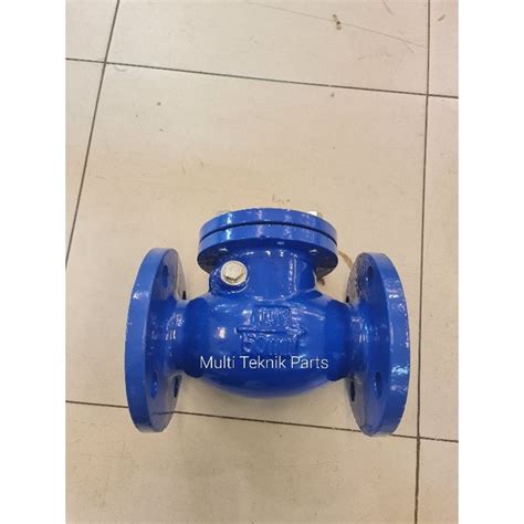 Jual Swing Check Valve Cast Iron Flange Jis 10k 2 Inch DN50 Klep