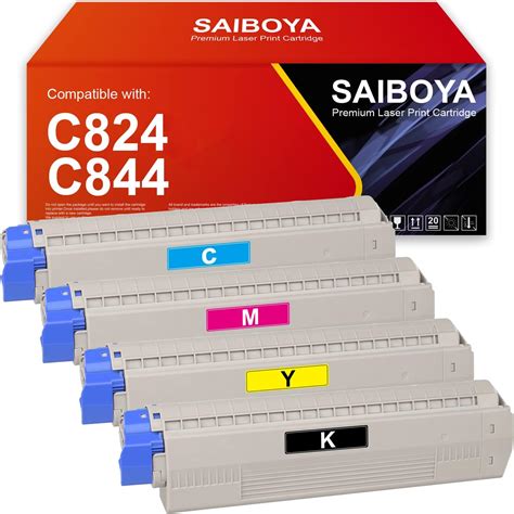 Saiboya Lot De Cartouche De Toner C C Compatibles Oki C C