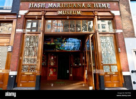 Exterior Of Hash Marihuana And Hemp Museum Cannabis Red Light District