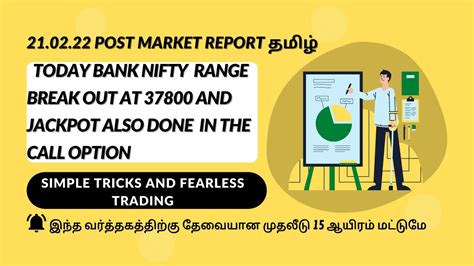 Post Market Report For Bank Nifty Options Trading In Tamil